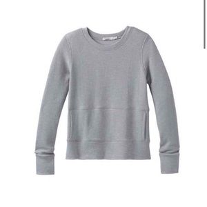 PrAna Sunrise Sweatshirt in Heather Gray